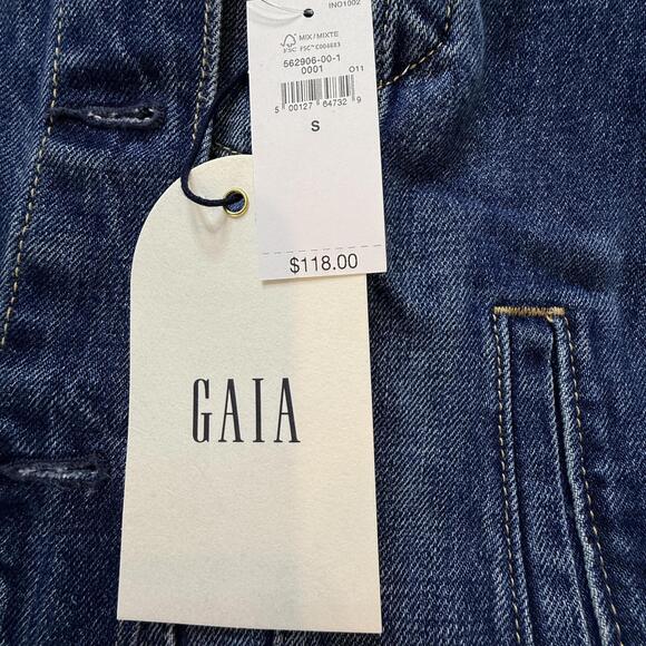 Cult Gaia x Gap Asymmetrical Denim Jacket. Women’s Small - Picture 7 of 9